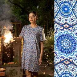 Andalusian Star (Viscose-Lycra) – ECO - cobalt blue