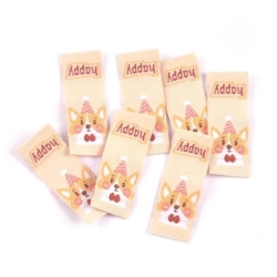 Patches | dog | 15x40mm | beige