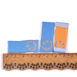 Patches | smile | 15x40mm | blue