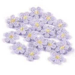 Aufnäher | Spitze | Blume | 15mm | lila