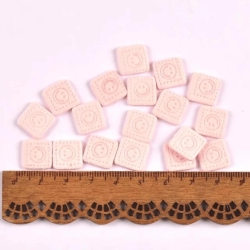 Patches | square | smile | 13.7mm | apricot