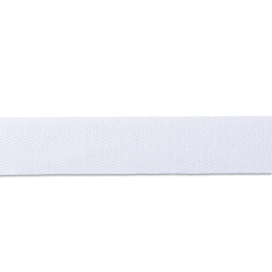 Baumwollband 20 mm weiß