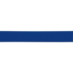 Cotton ribbon strong 20 mm blue