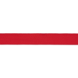 Cotton ribbon strong 20 mm red