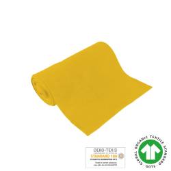 Bio Bündchenware - GOTS - gelb