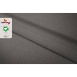 Organic-Fleece uni - GOTS - dark gray