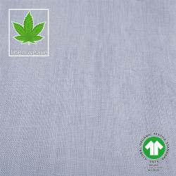 Organic Hemp (linen weave) - light-blue