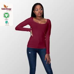Bio Jersey - GOTS - bordeaux