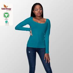 Organic Jersey - GOTS - light-petrol-blue
