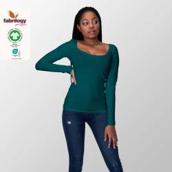 Organic Jersey - GOTS - petrol-blue
