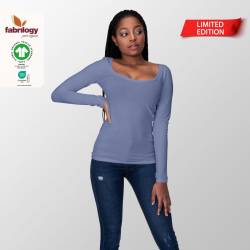Bio Jersey - GOTS - purple-indigo