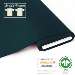 Organic Single-Piqué - GOTS - dark-petrol