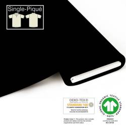 Organic Single-Piqué - GOTS - black
