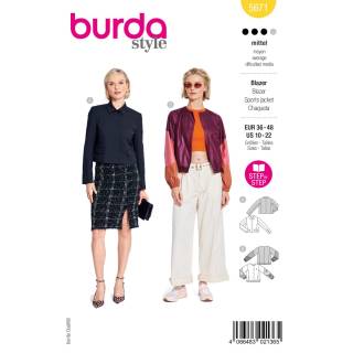 Blazer + lightweight jacket | BURDA | Gr: 36-48 | Level: 3