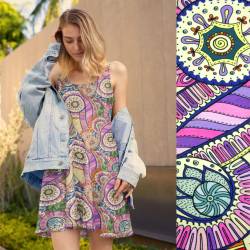 Boho Bloom (Viscose-Lycra) - ECO - lemon