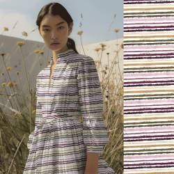 Brush Stripes (Popeline) - ECO - rosa