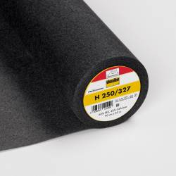 Fusible interlining for small parts H250, Vlieseline®, fixable, 90cm, black