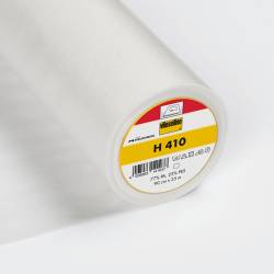 Fusible Interlining H 410, Vlieseline®,thread-reinforced, fixable, 90cm, white