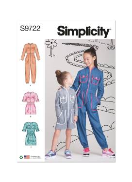 Children's and Girls' Jumpsuit, Romper and Dress | Simplicity | 9722