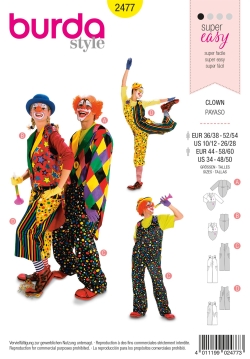 Clown | BURDA | Gr: 36 - 56 / 44 - 60 | Level: 2
