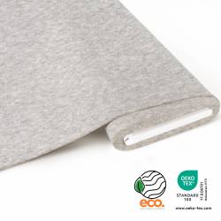 eco. French Terry brushed - melange-light-grey