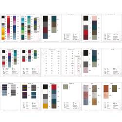 COLOR BOOKS SORTIMENT of standard  fabrics