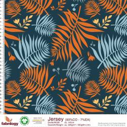 Urban jungle (French Terry) - GOTS - ink blue