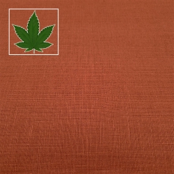 Organic Hemp (linen weave) - redwood