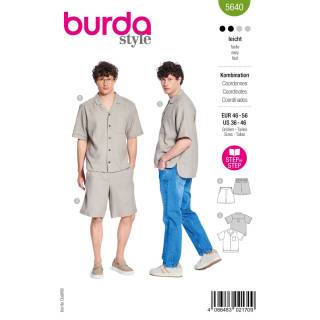 Shirt + Shorts | BURDA | Gr: 46 - 56 | Level: 2
