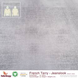 Jeanslook (French Terry) - GOTS - himmelblau