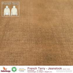 Jeanslook (French Terry) - GOTS - savanne