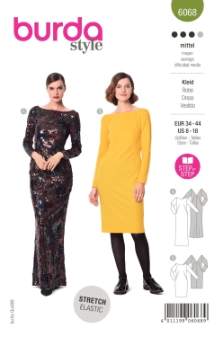 Kleid, Abendkleid | BURDA | Gr: 34-44 | Level: 3