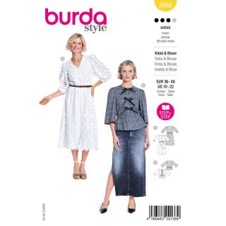 Dress + blouse | BURDA | Gr: 36-48 | Level: 3