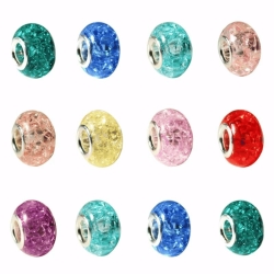 Crystal resin beads | 14mm | various colors