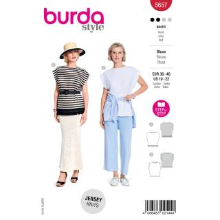 Short-sleeved blouses | BURDA | Gr: 36 - 48 | Level: 2