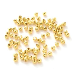 Metal Beads Round  / Spacer Beads | 10mm | gold
