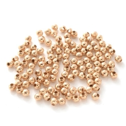 Metal Beads Round  / Spacer Beads | 10mm | copper-gold