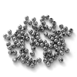 Metal Beads Round  / Spacer Beads | 10mm | gun black