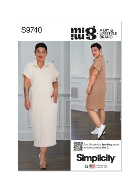 Misses' Knit Dress in Two Lengths by Mimi G Style | Simplicity | 9740