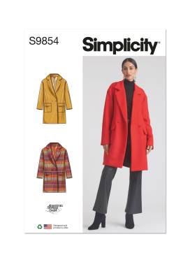 Misses' Lined Coat for American Sewing Guild | Simplicity | 9854