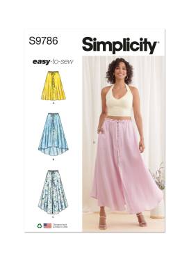 Misses' Skirt With Hemline Variations | Simplicity | 9786