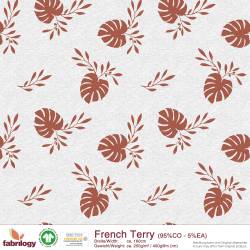 Monstera deliciosa (French Terry) - GOTS- rust