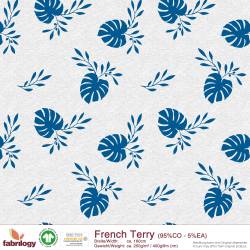 Monstera deliciosa (French Terry) - GOTS- royal