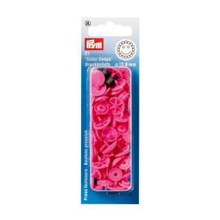 Non-sew press fasteners, Colour Snaps, flower, 13.6mm, pink