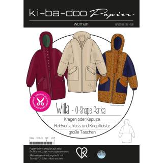 Paper pattern Parka Willa | Size 32-58