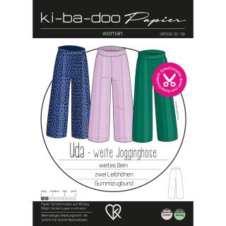 Papierschnitt Uda weite Jogginghose Track Pant | Größe 32-58