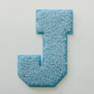Patch it! | Design 100 | Buchstabe: J | aufbügelbar | 7x5,2cm | blau
