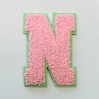 Patch it! | Design 100 | Buchstabe: N | aufbügelbar | 7x5,5cm | lila