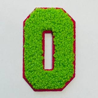 Patch it! | Design 100 | Buchstabe: O | aufbügelbar | 7x5,5cm | grün 