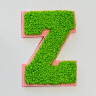 Patch it! | Design 100 | Buchstabe: Z | aufbügelbar | 7x5,2cm | grün 